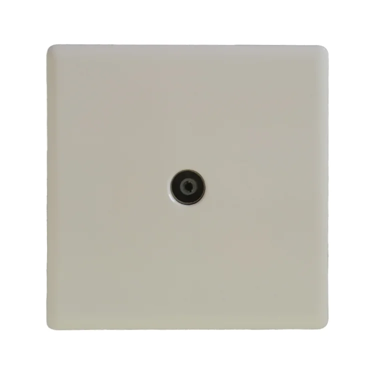 Factory Wholesale PC and Copper White Panel Switch Electrical British Standard 2 Gang Double 13A Switched Sockets Wall