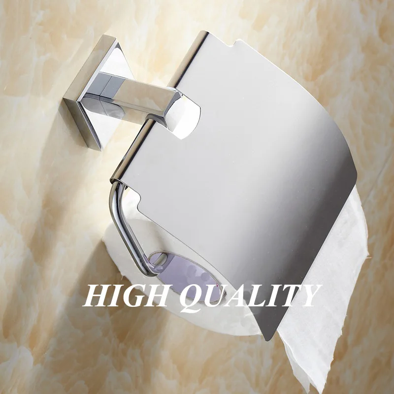 product high quality square brass bathroom accessories set-7