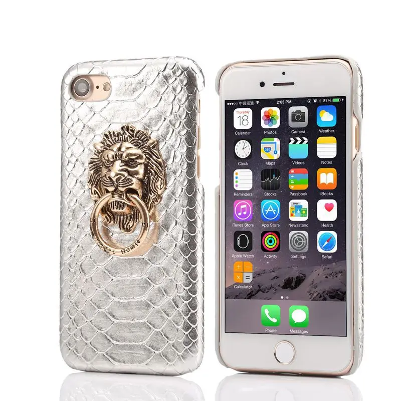 2020 Luxury For iPhone 11 Pro Max Popular Metal Lion Head Bracket Pu Cool Mobile Phone Case