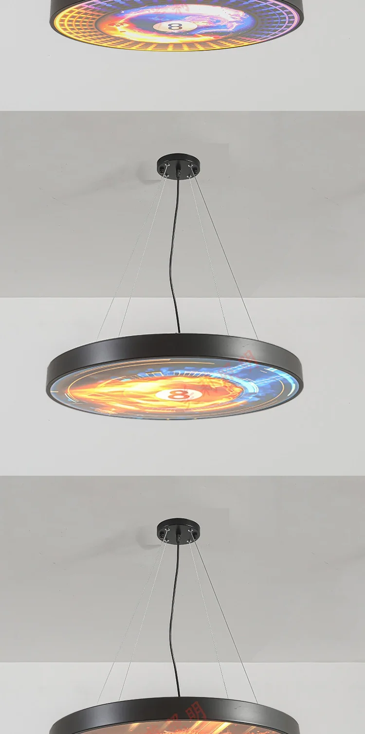 product pool hall chandelier e sports club gym decoration lights bar arcade custom starry sky pattern atmosphere lights energy efficient-14