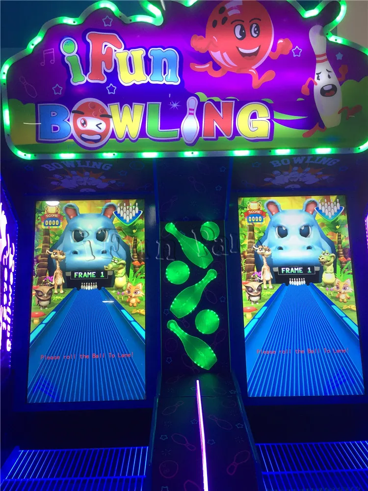 ifun bowling populaire forêt bowling jeu double voies électronique machine  de bowling jeu d'arcade jeu vidéo