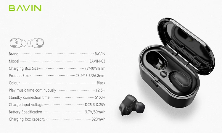 Mini Wireless Earphones Waterproof Bluetooth Earbuds with Built-in Mic for Smart Phones - ANKUX.COM