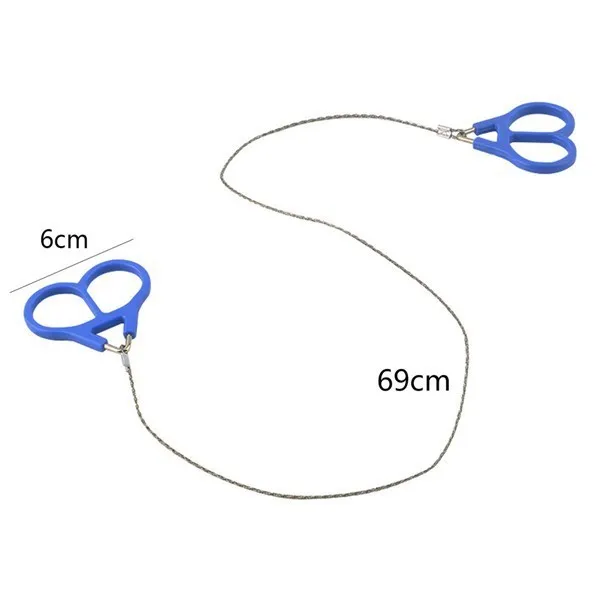Outdoor Plastic Ring Steel Wire Saw Scroll Emergency for Hunting Camping Hiki CQ 