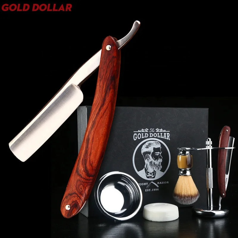 
Shaving Straight Razor Suit Cut Throat Carbon Steel Barber Sharpen Straight Shave German Safty Shaver Throat Razors Gift box 