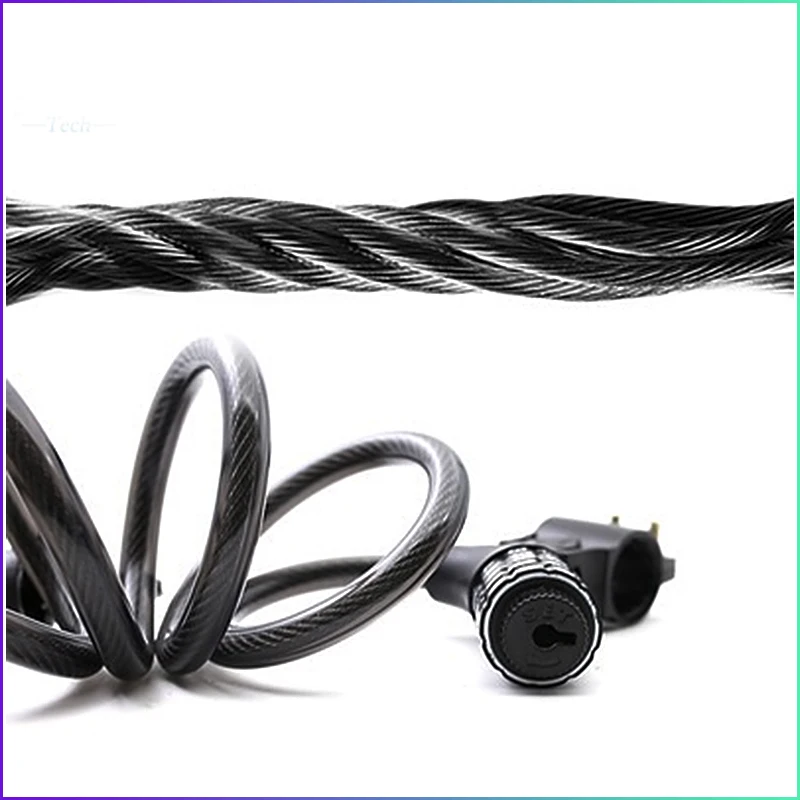 Superbsail Theft Spiral Steel Cable Universal Protective scooter Lock Stainless Steel Cable Coil Bicycle Accessories Bike Lock supplier