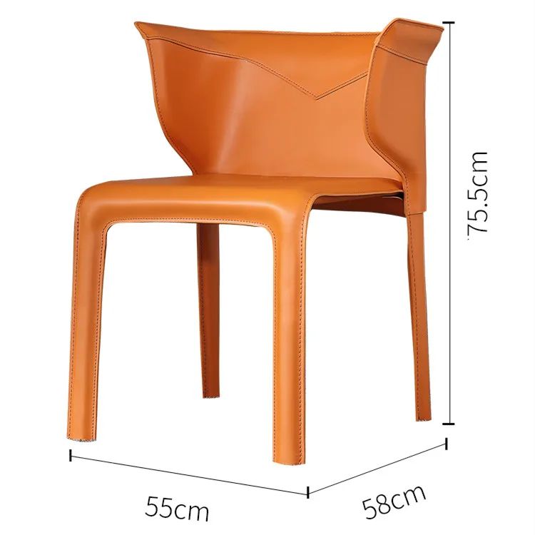 Dreamhause Modern C Light Luxury Leather Dining Chairs Home Hotel