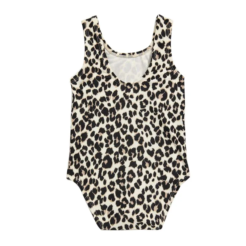 Girl Child Kid Bikini Swimwear Ruffle Leopard Print Baby Bathing Suit ...