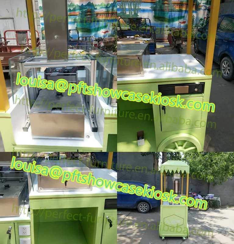 2017 Stainless Steel Outdoor Food Kiosk The Factory Price Mobile Food