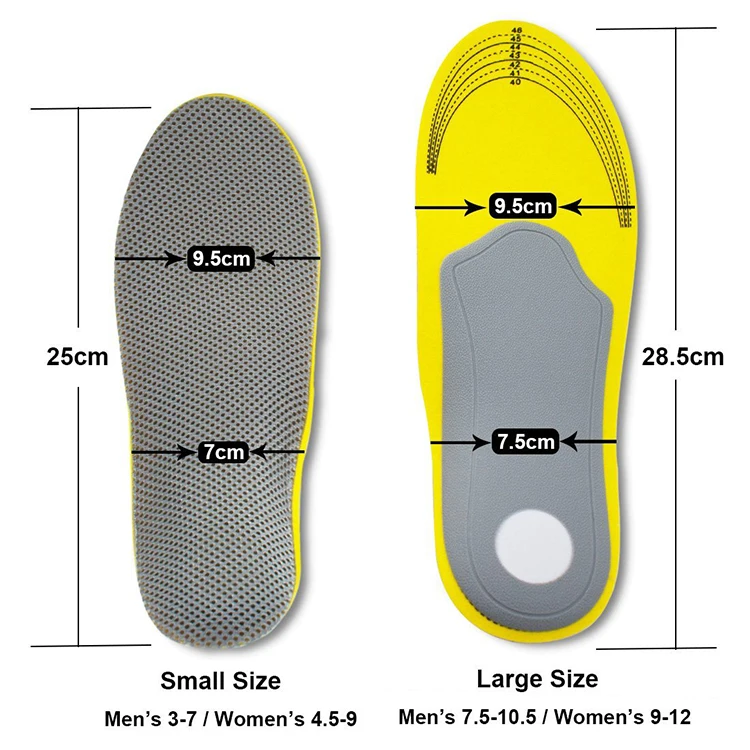 Flatfoot Orthopedic Orthotic Arch Support Insole Flat Foot Corrector ...