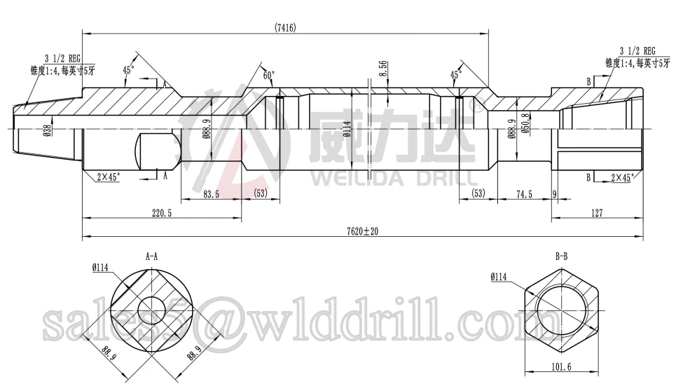 New Ingersollrand T4 Drill Pipes 25ft 7.62m Length X 4 1/2 Diameter X 2 7/8 If Pin Buy