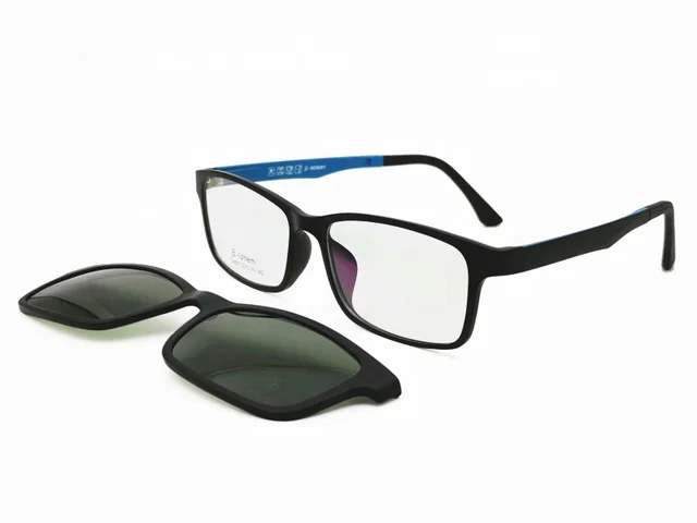 007 Di Memoria Flessibile Ultem Alla Moda Optical Occhiali Da Vista Frames Di Forma Quadrata Con La Clip Magnetica Polarizzati Lente Occhiali Da Sole 007 Di Memoria Flessibile Ultem Alla Moda Optical Occhiali Da Vista Frames Di Forma Quadrata Con La Clip Magnetica Polarizzati Lente Occhiali Da Sole