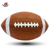 Brown pvc soft leather rugby ball for training