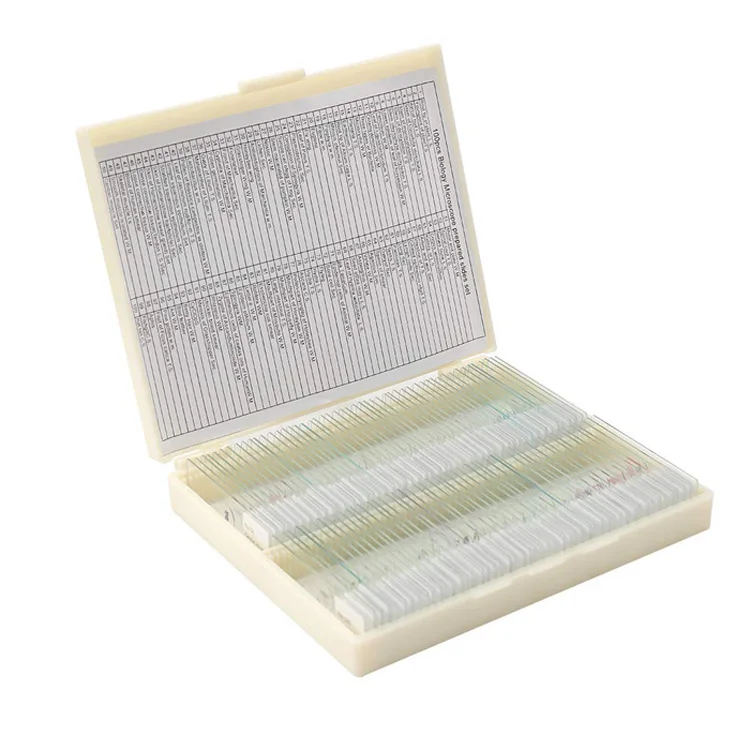 Shockproof Gift Fixed Medical Research 100pcs Microbiology Prepared Slides