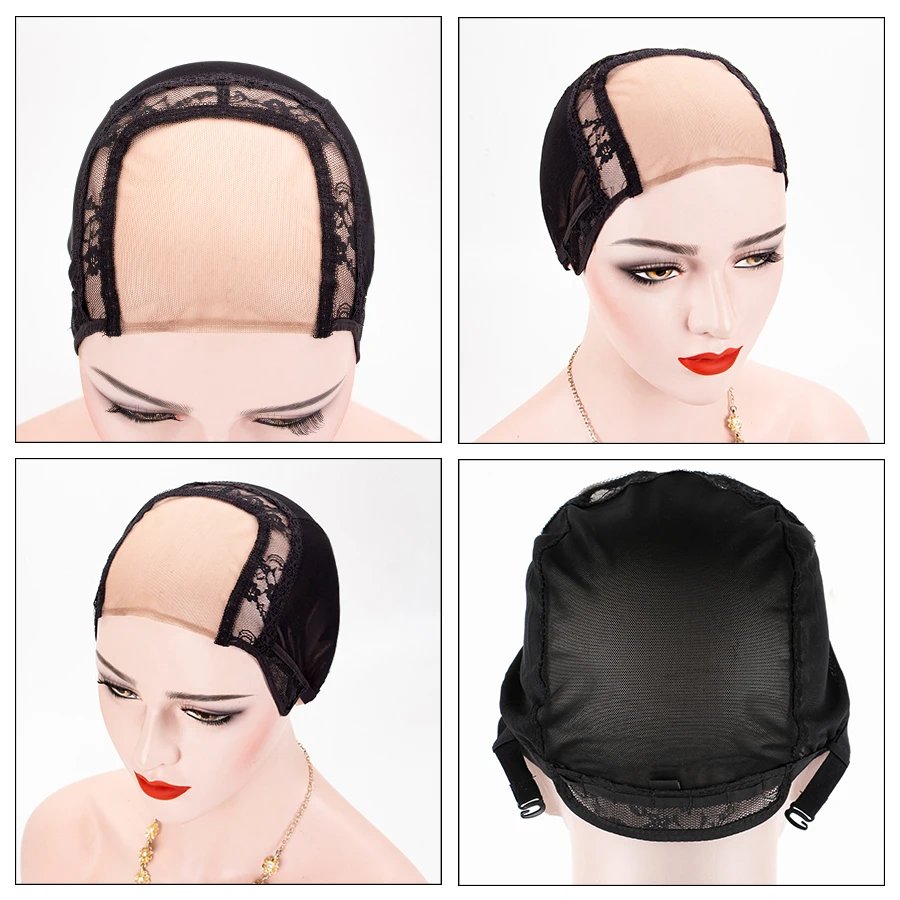 Alileader Adjustable Straps Deluxe Thin Skin 4*4 Lace Frontal Thin Skin Stretch Silk Base U Part