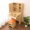 bedroom simple style wood dressing table with mirror
