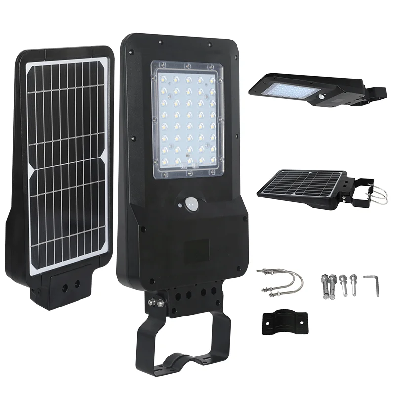 Wireless solar powered Solar Security  Wall Lights outdoor with Auto adjusting work modes IP65 waterproof