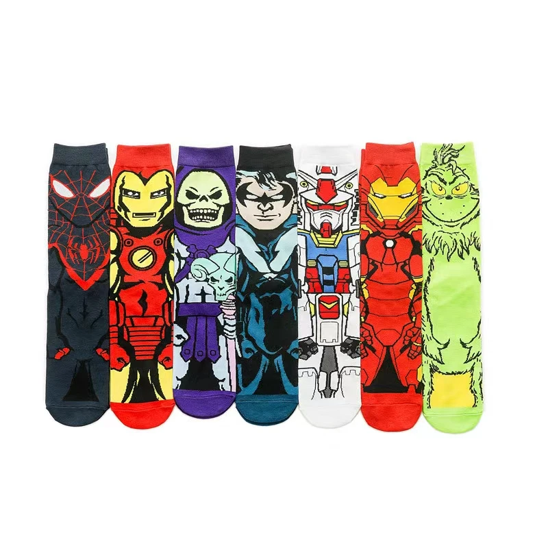 

Men's anime funny socks meias cartoon tube stockings chaussettes knitting calcetines socks