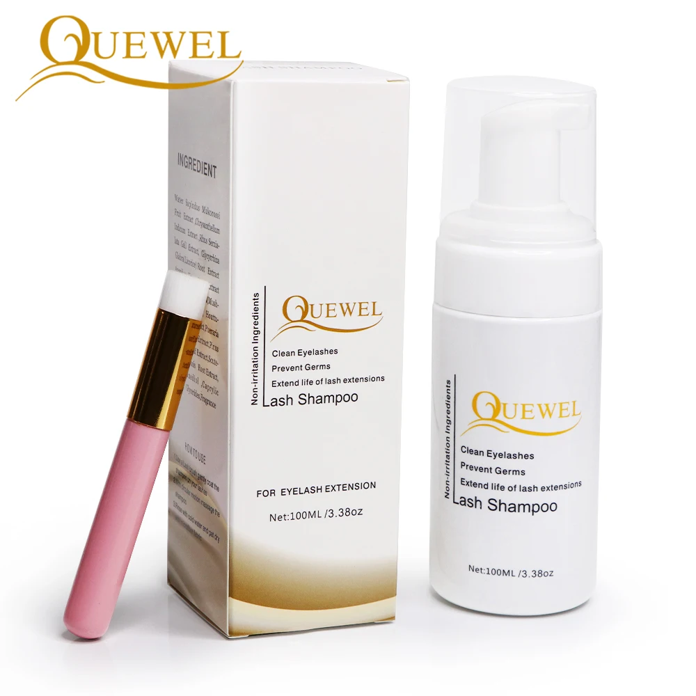 Quewel Wholesale Eyelashes Shampoo 50/100/150/200ml Salon Eyelash