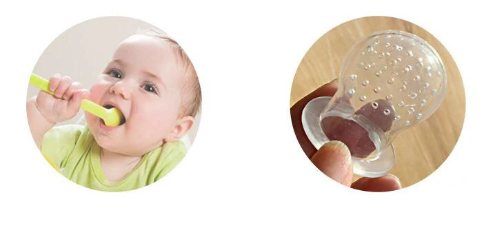 2019 Hot Seller Silicone Fresh Fruit Milk Nibbler Feeding Safe Kids Supplies Nipple Teat Pacifier Bottles