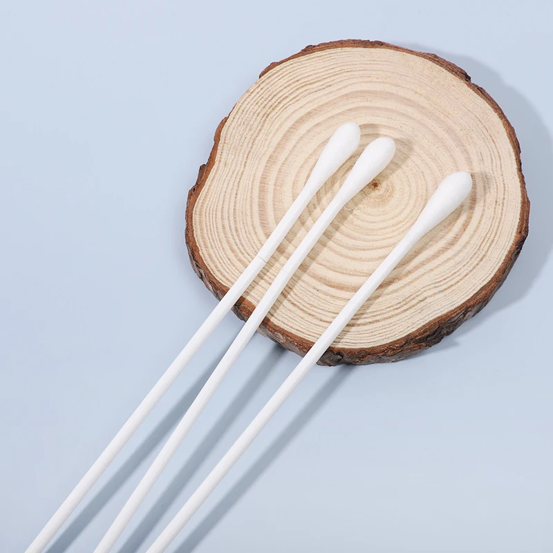 Single Tip Sample Collection Swab Sterilized Long Cotton Buds