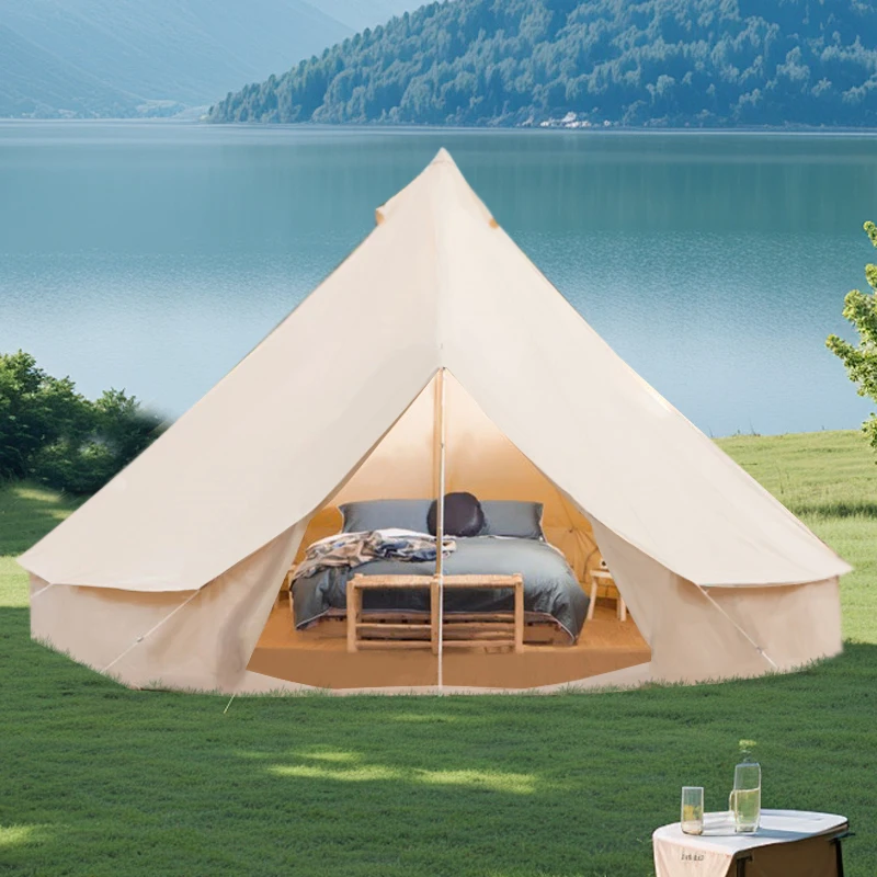 Kmart Bell Tent Outdoor Glamping Luxury Cotton Yurt Tent Waterproof 4 ...