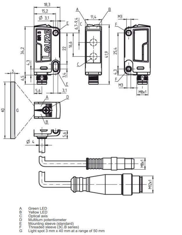 Схема подключения leuze electronic