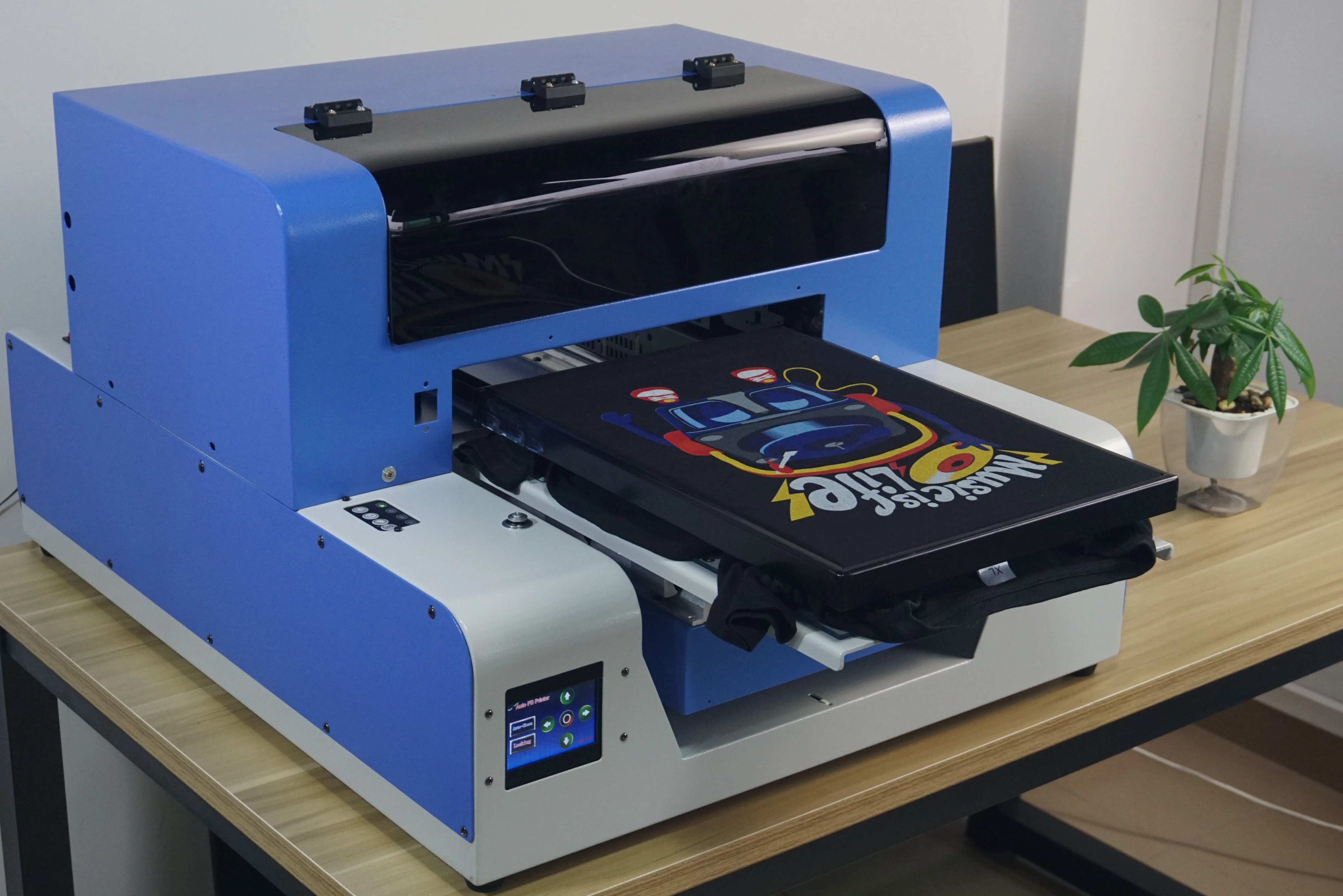 热卖自动黑色 t恤印刷机 a3 dtg 打印机