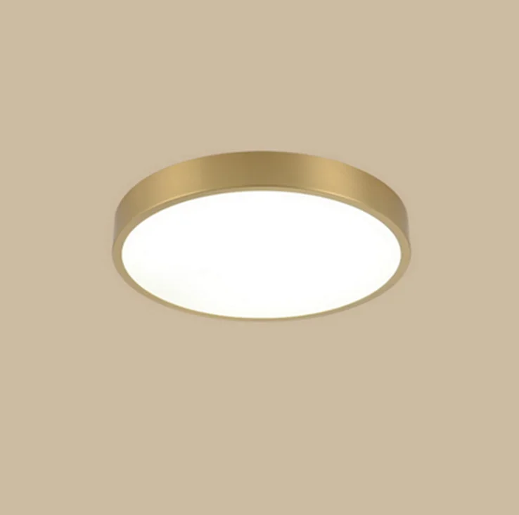 Retro Brass LED Round Ceiling Lamp Kitchen Corridor antique ceiling lamp