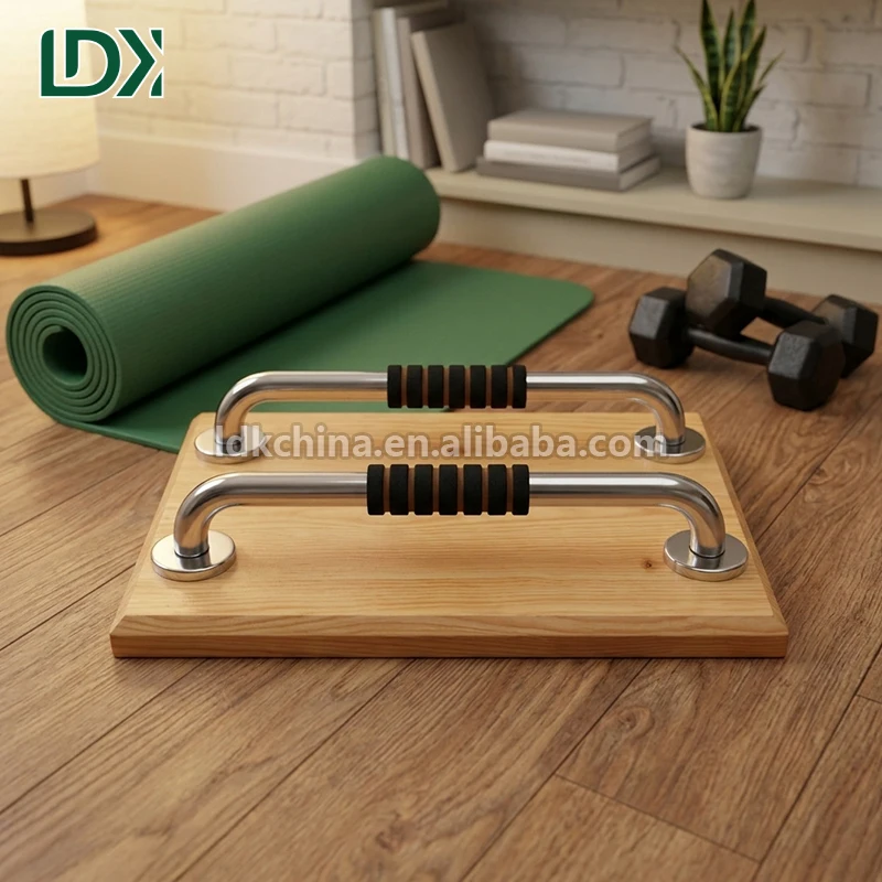 LDK Handstand Fitness Equipment Wooden Pull up bar Parallettes Calisthenics Home Gym Set