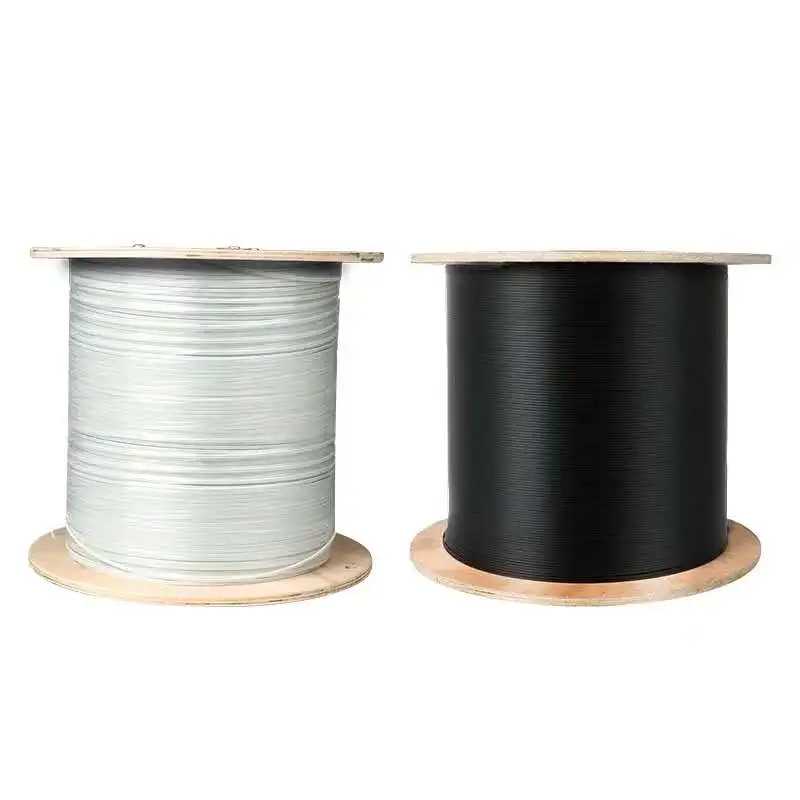 
Self-supporting Outdoor Steel Messenger Wire FRP G657 FTTH Drop Fibra Optica 2 4 1 core fiber optic cable 