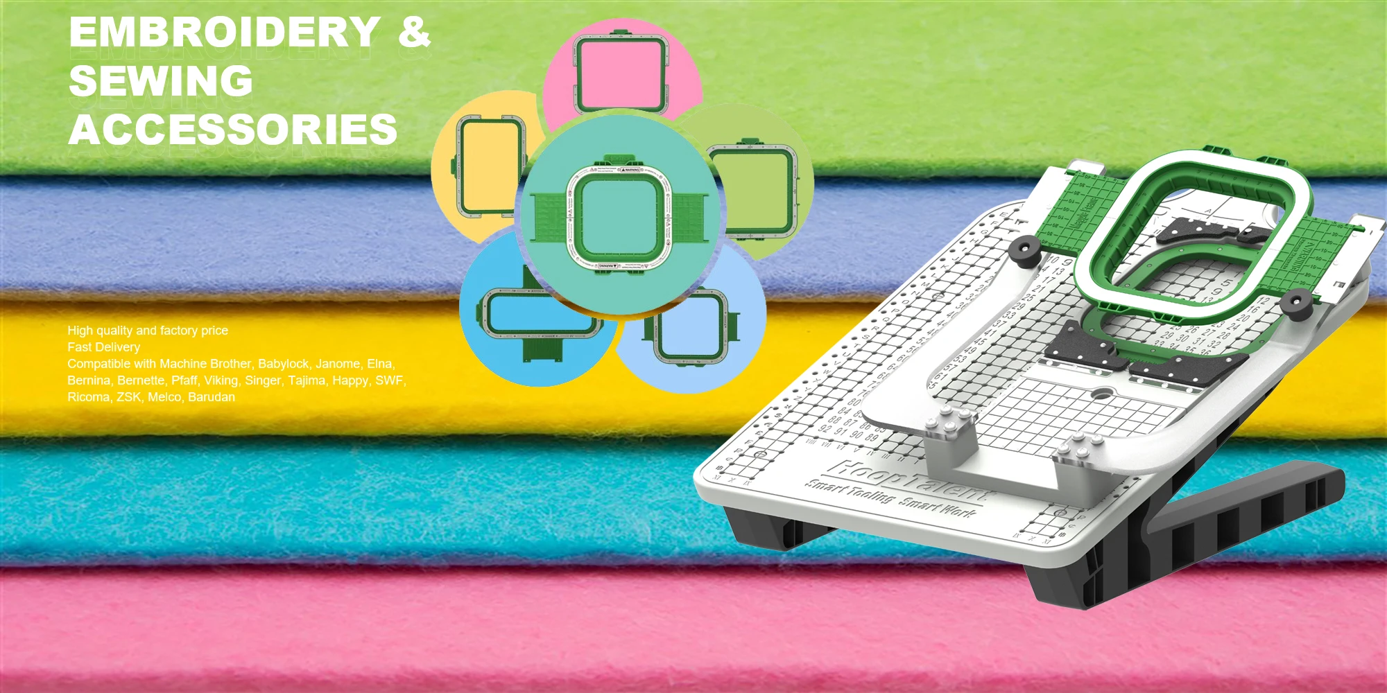 Frame7.25"*7.25" Tajima 360mm Embroidery Hoops Embroidery