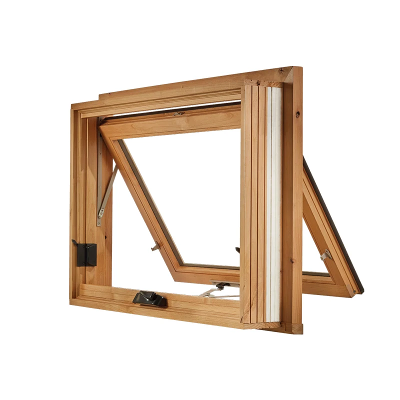 Australian style wooden clad aluminium framed crank windows Top Hung Crank Open Window