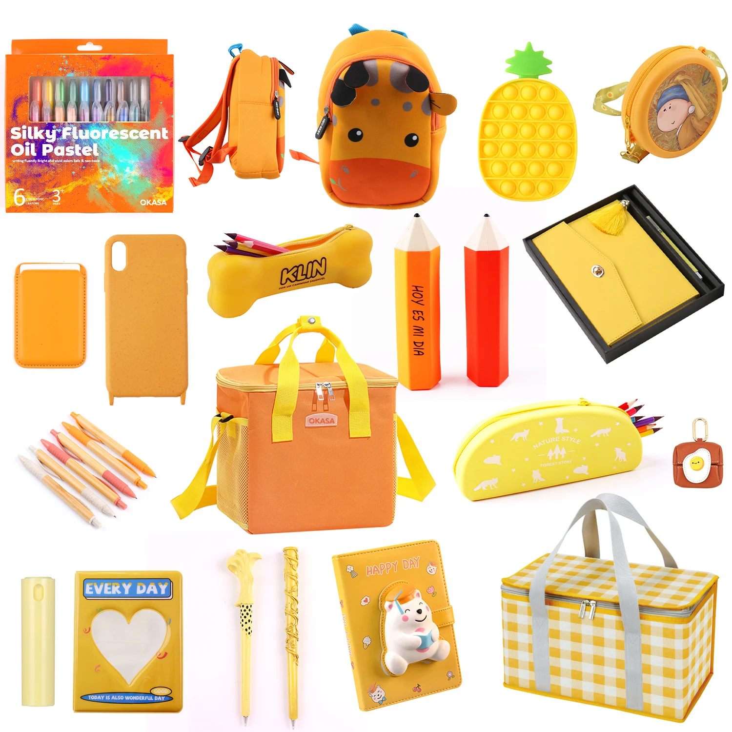 Wholesale Bamboo School Stationery Set For Kid Stationery Gift Set