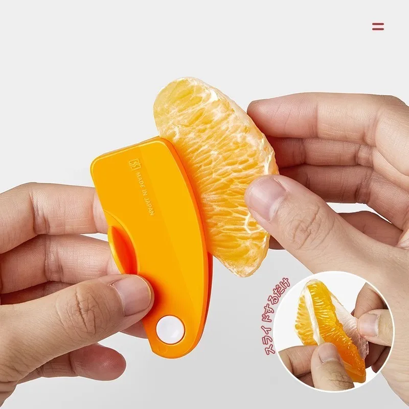 Factory Price Wholesale Fruits Folding Paring Knife Thumb Peel Off The Skin Tool Orange Peeler