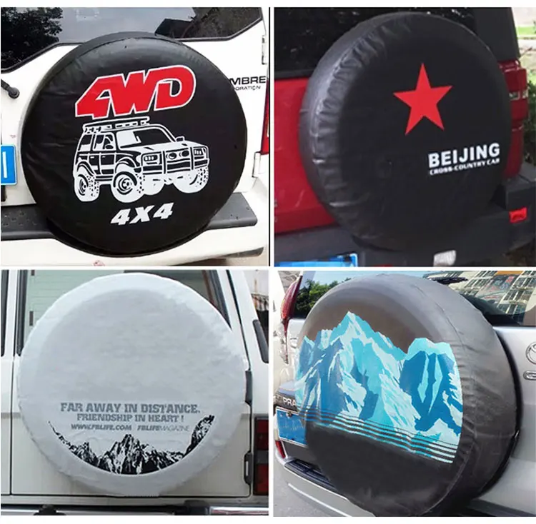 High qaulity custom logo universal 4x4 tyre cover