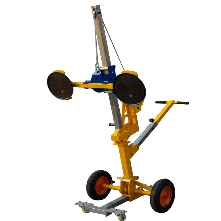 200kg Glass Vacuum Handling Trolley Manual Glass Lifting Equipment With