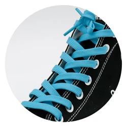 XuanSi Classical New Arrive Support Custom Length And Logo 17 Colors Choices Flat Polyester Elastic Shoelaces