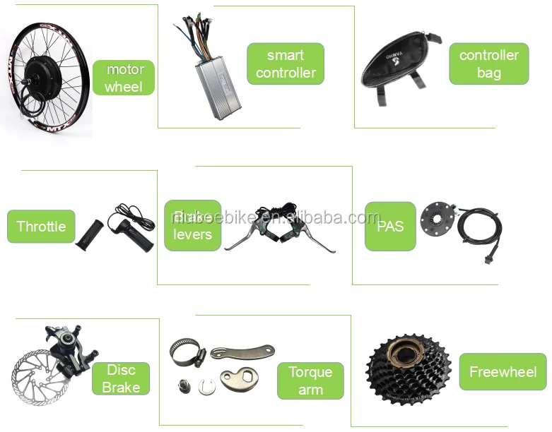 electric cycle conversion kit with battery