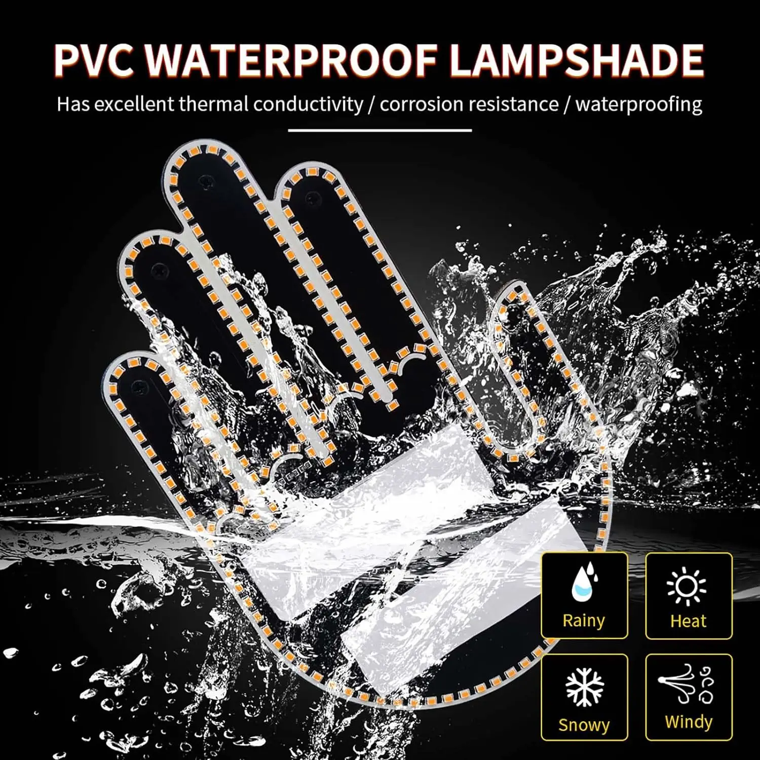 Others Car Light Accessories Window Led Sign Hand Gesture Light Up Remote Suv Truck Flik Middle