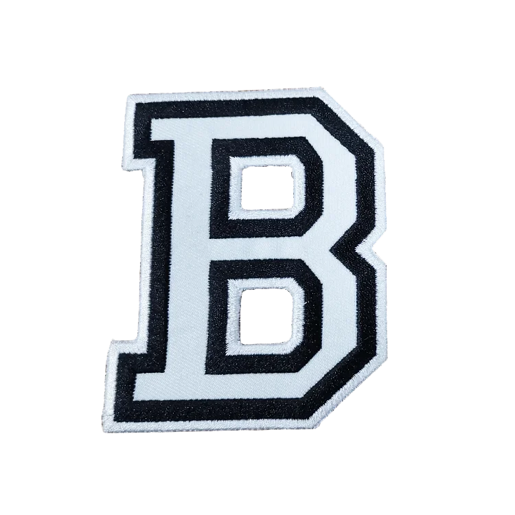 Bulk Cheap Custom Made Iron On Letter B Chenille Patch - Buy Chenille ...