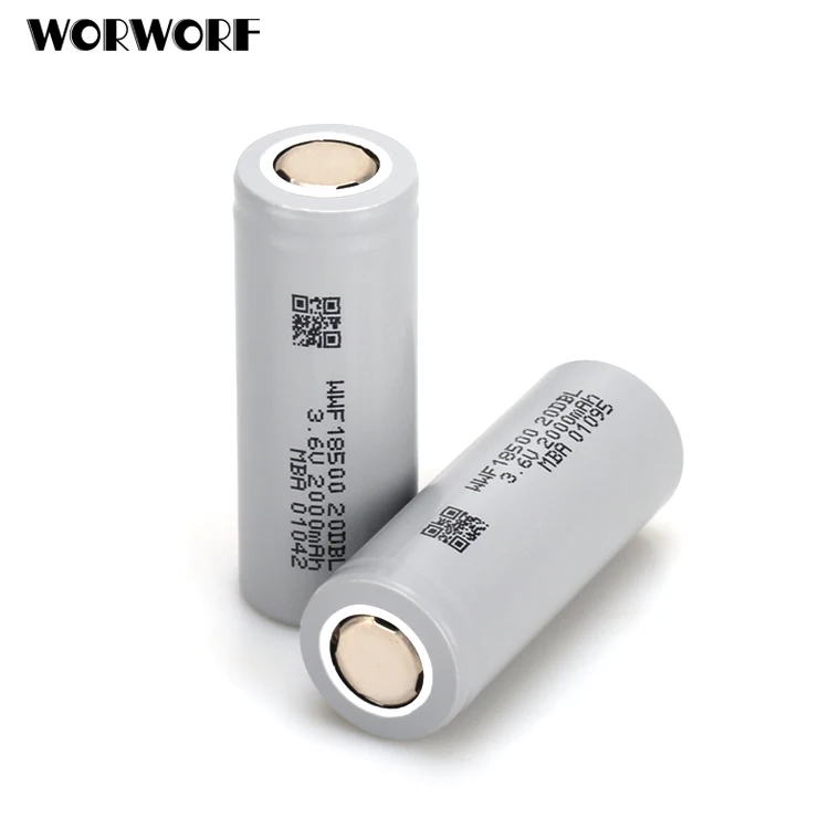 Rechargeable Low Temperature 18500 Battery Cell 3.6v 2000mah Lithium ...