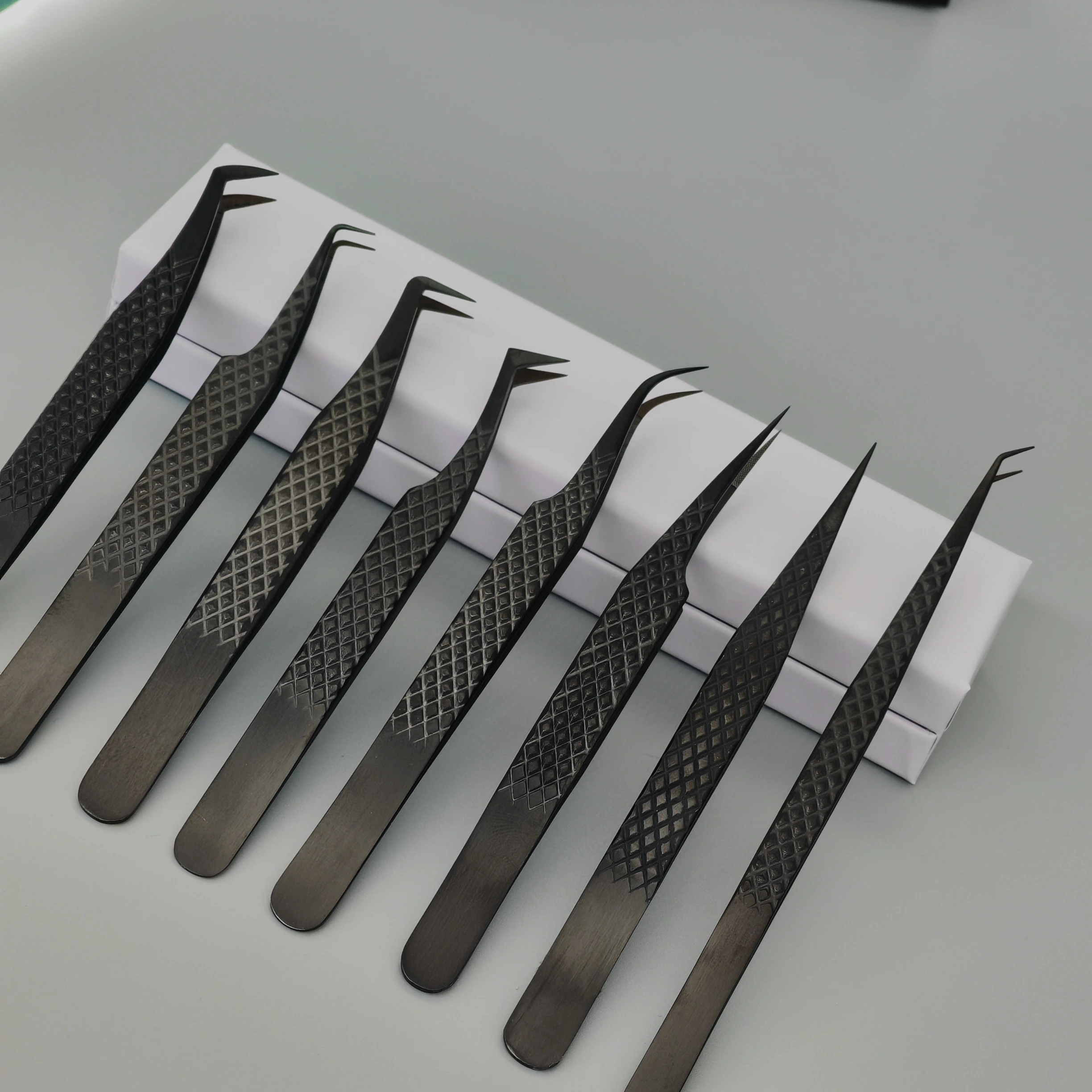 90 Degree Custom Private Label Fiber Grip Fiber Tip Volume Lash