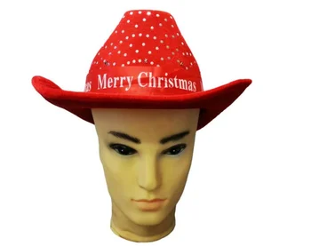 christmas cowboy hat