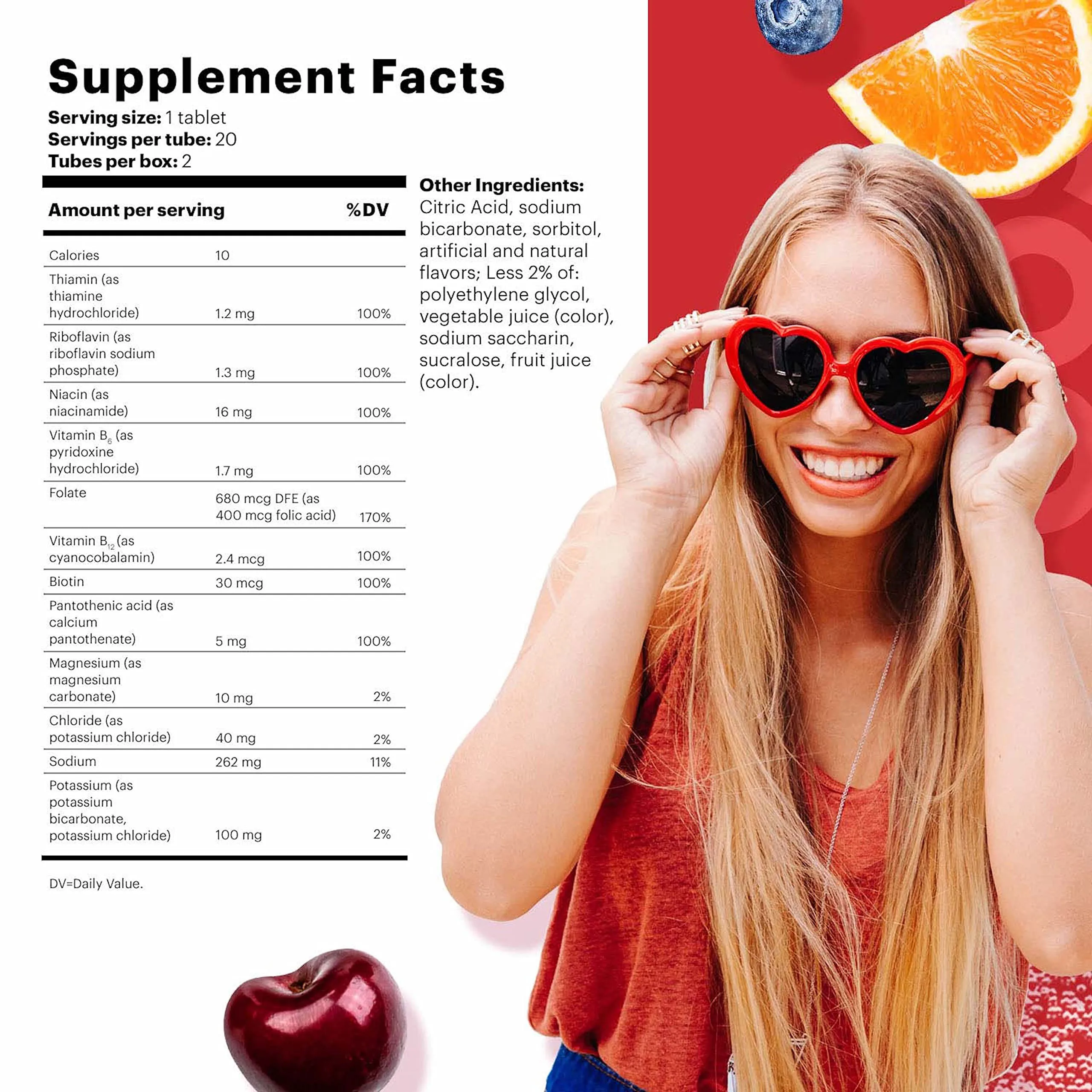 Natural Hydration Electrolyte Drink Effervescent Tablets Vitamin ...