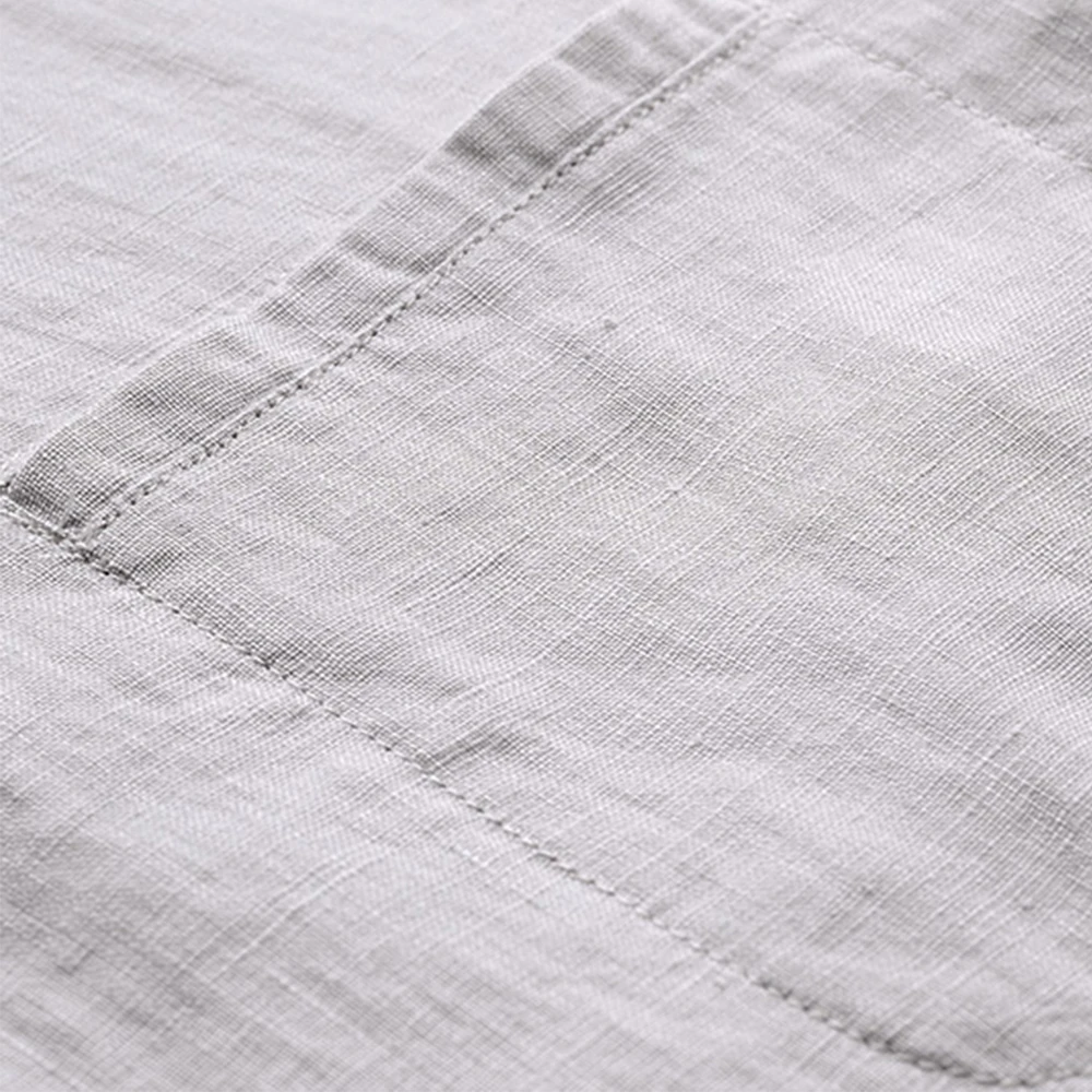 mj tailored pure white mens roll up short sleeve casual linen