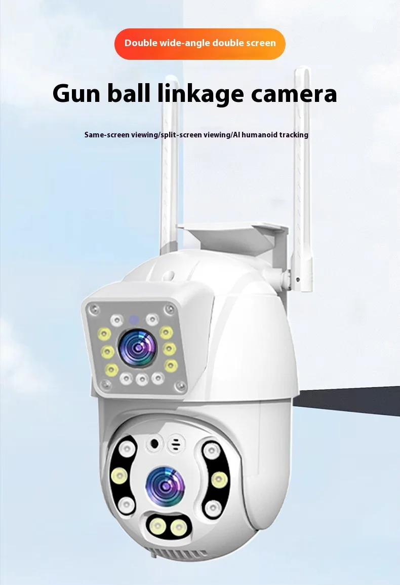 Cloudbirds V360pro Outdoor Garden Security Camera 2.8mm CMOS with Wide Angle Mobile Multi-Synchroniz View Cloud Voice Alarm Push