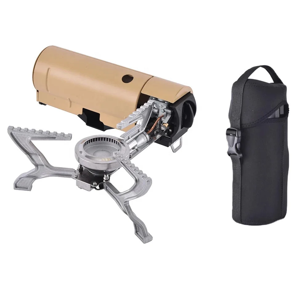 Outdoor Folding Portable Camping Gas Stove Survival Tourist Dishes