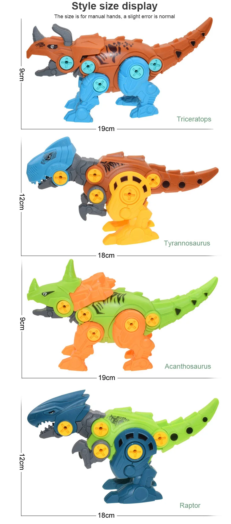 Disassembly And Assembly Dinosaur Toy With Mini Screwdriver Diy ...