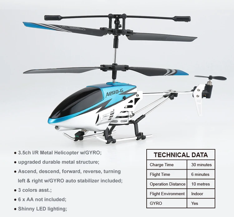 3.5channel Remote Control Heli Sale Long Flight Time Rc Helicopter For