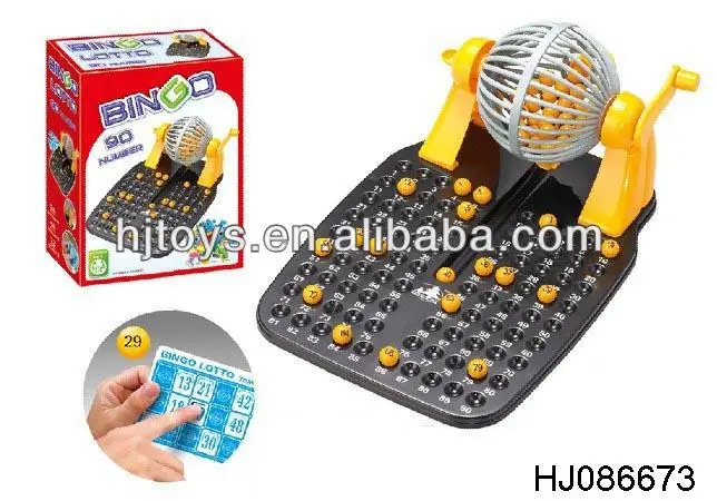 Juego De Bingo Lotto 48 tarjetas 100 que incluye 90 bolas de bingo chips y la bola de Bingo 